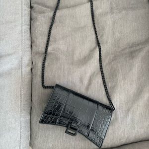 Balenciaga wallet on a chain bag
